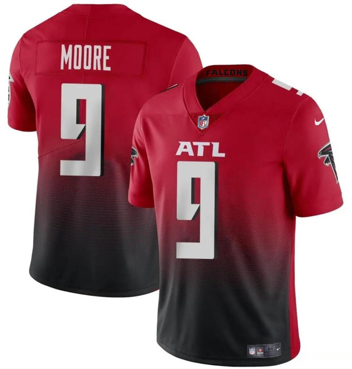 Men's Atlanta Falcons #9 Rondale Moore Red/Black Vapor Untouchable Limited Stitched Football Jersey
